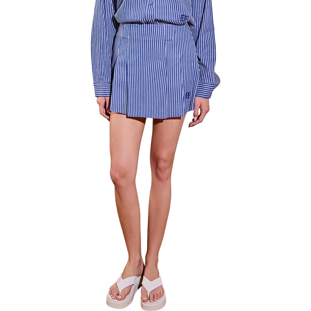 English Factory Sports Club Stripe Skort In Blue