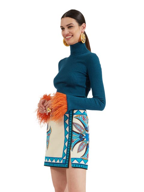 Foulard Mini Skirt Lotus Placée Ivory