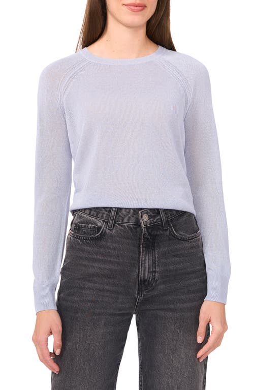 Halogenr Halogen(r) Crewneck Raglan Sleeve Sweater In Blue Fog