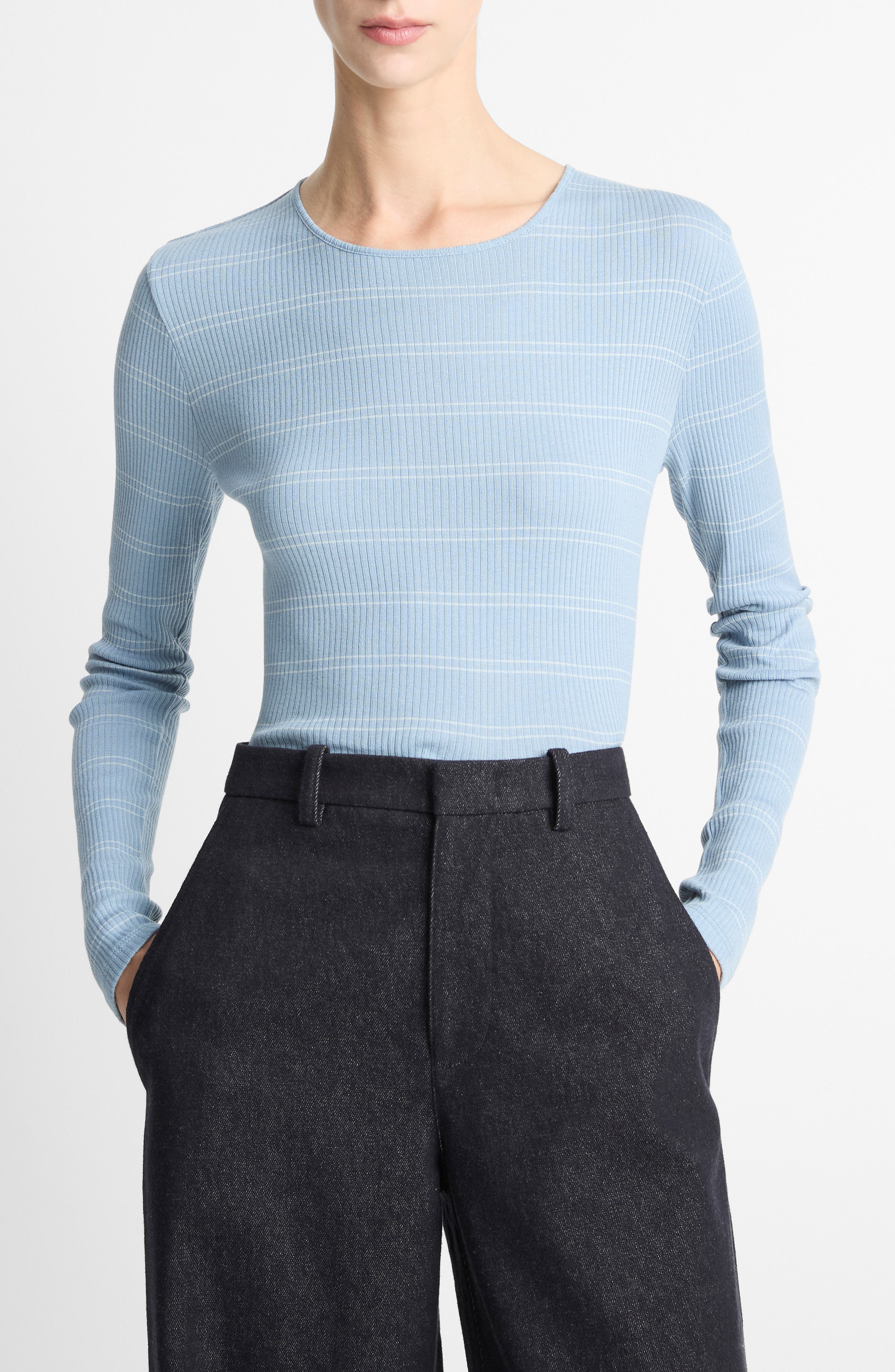 Stripe Rib Top