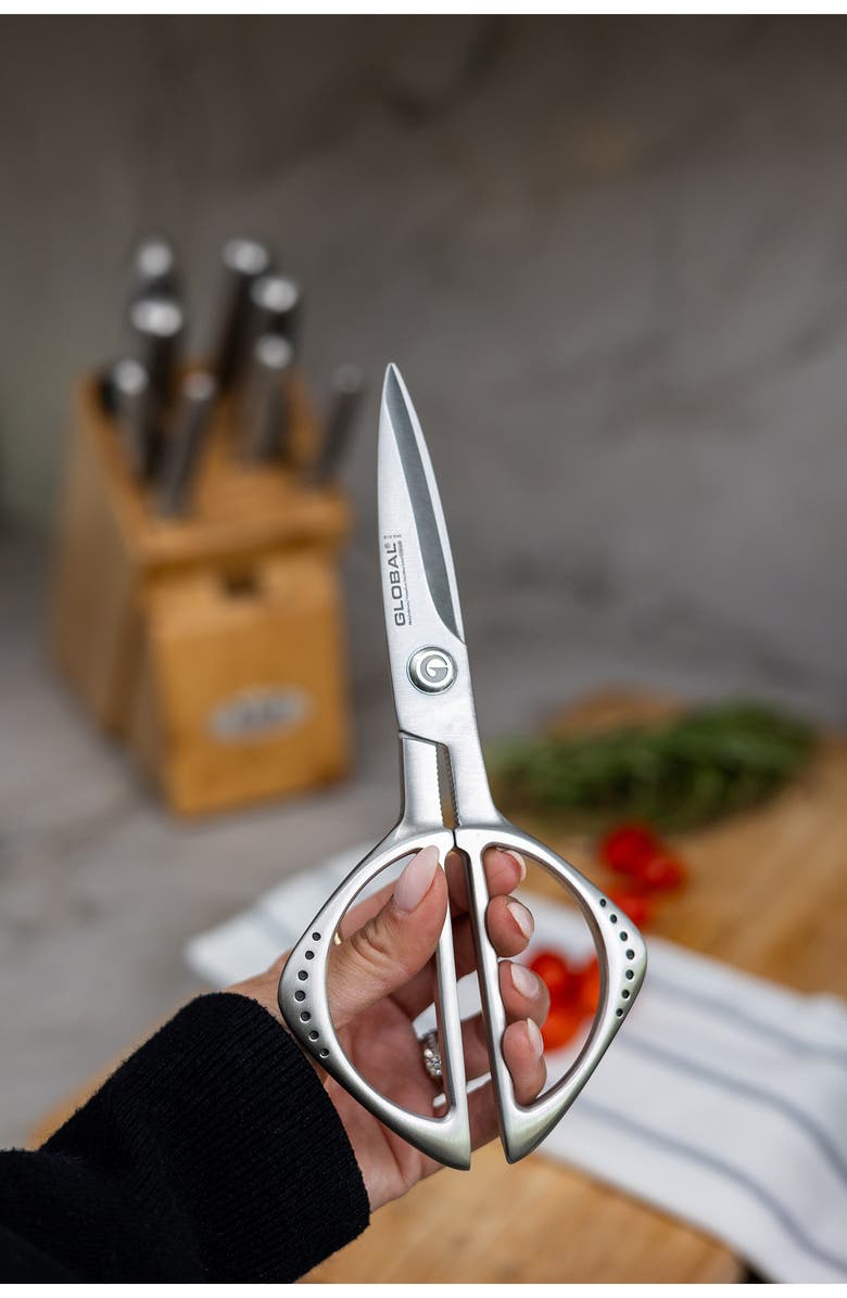 GLOBAL Kitchen Shears, Alternate, color, Silver