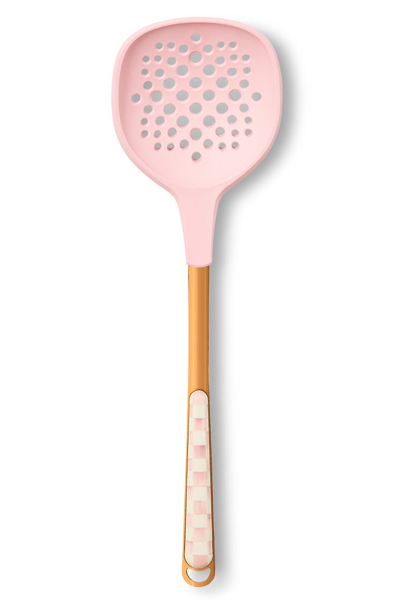 MACKENZIE CHILDS Rosy Check Slotted Turner, Main, color, Rosy