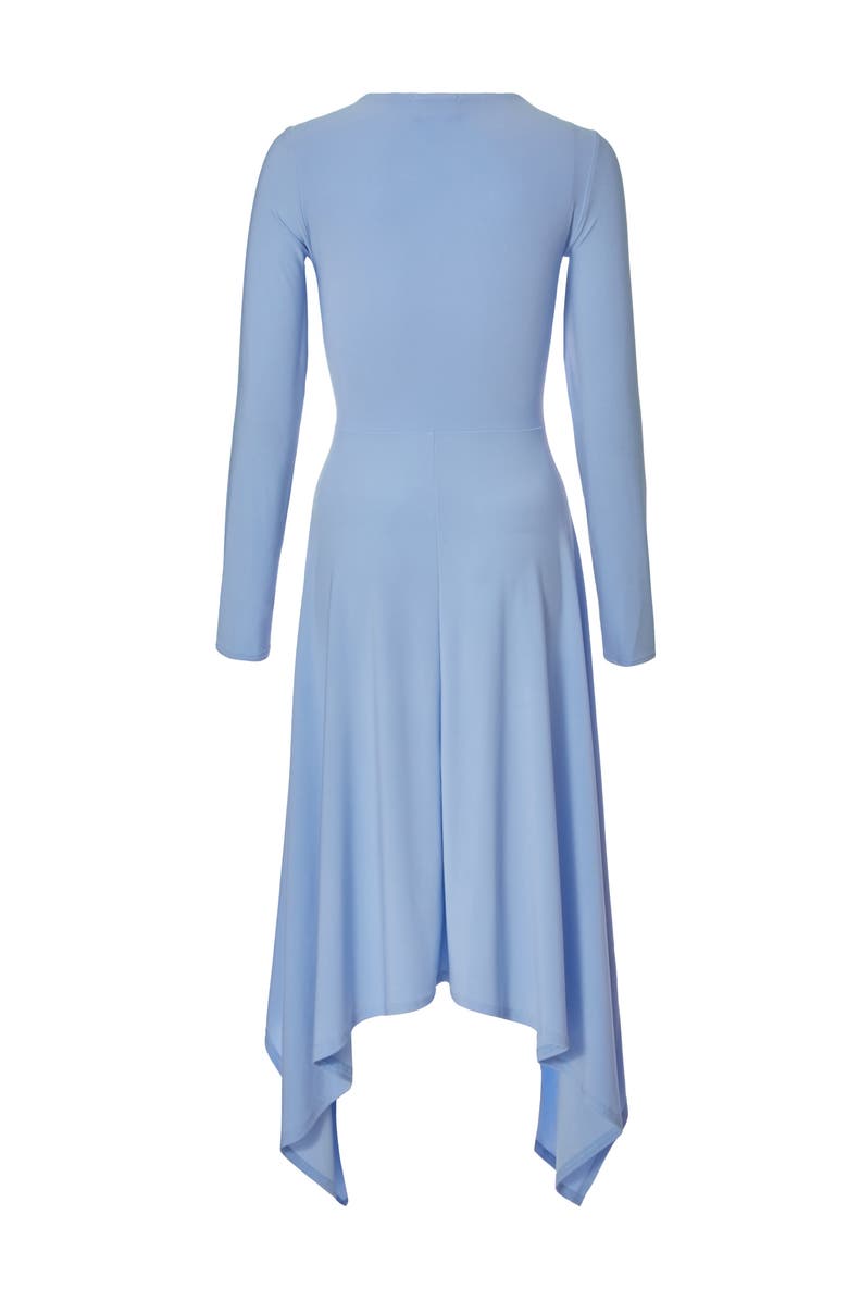 QUIZ Soft Touch Maxi Dress with Hanky Hem, Alternate, color, Pale Blue