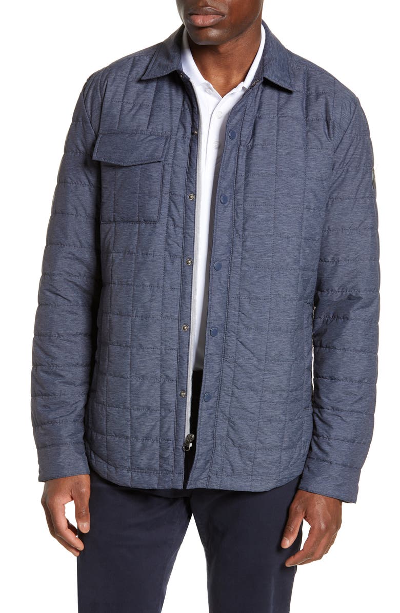 Cutter & Buck Rainier Primaloft<sup>®</sup> Shirt Jacket, Main, color, Anthracite Melange