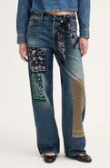 Madewell Low Slung Baggy Patchwork Jeans