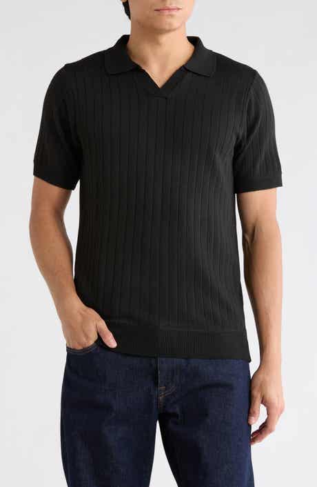 TOM BAINE Rib Polo Sweater