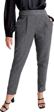 Jessica London Herringbone Straight Leg Pant