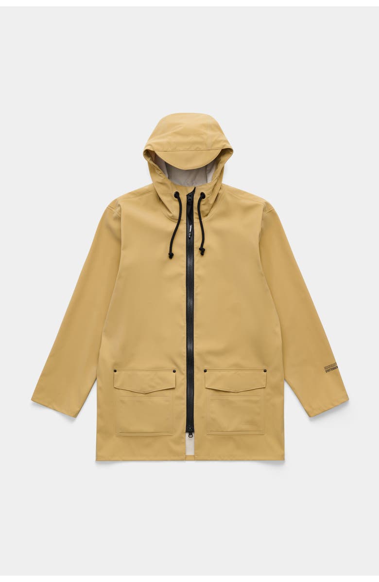 Stutterheim Stockholm Patch Raincoat, Alternate, color, Sand