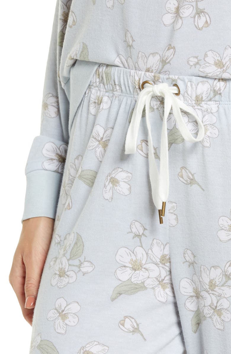 Honeydew Star Seeker Brushed Jersey Pajamas, Alternate, color, Forever Floral