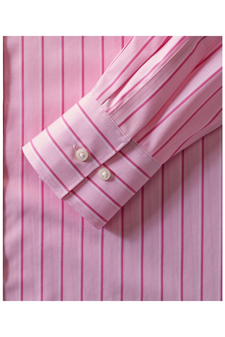 No Iron Oversized Poplin Extra Long Tunic, Alternate, color, Light Rose Pink Stripe