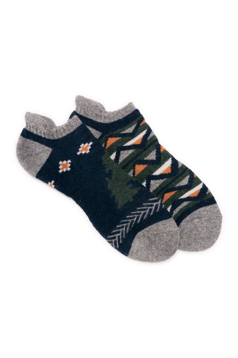 No Show Wool Socks 2 Pair Pack, Alternate, color, Ecru