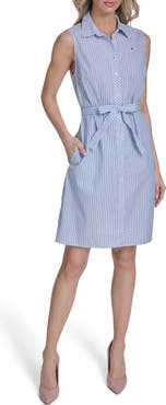 Tommy Hilfiger Sleeveless Cotton Shirtdress