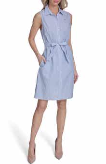 Tommy Hilfiger Sleeveless Cotton Shirtdress