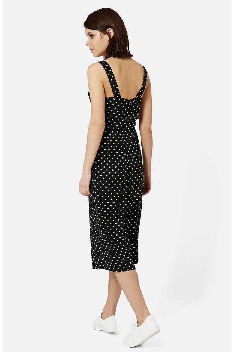 Daisy Print Jumpsuit, Alternate, color, BLACK