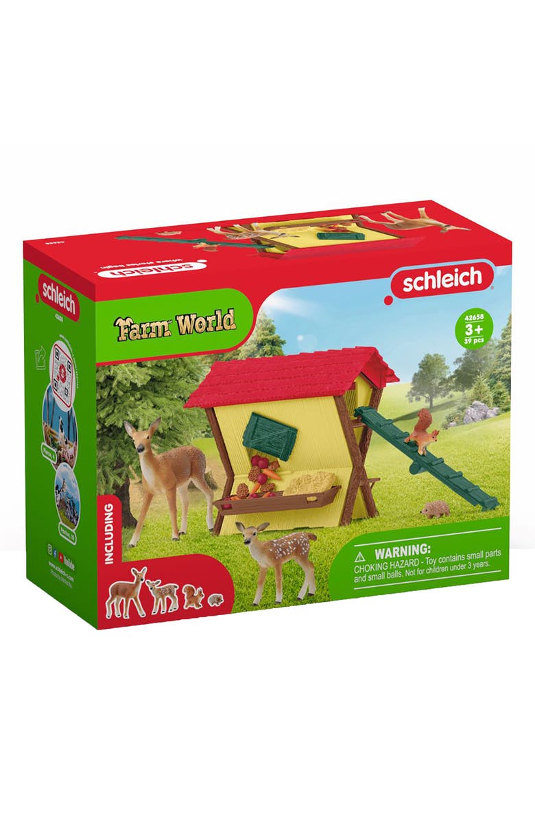 Schleich Farm World Feeding The Forest Animals, Figurine Playset, Kids, Main, color, Multicolored