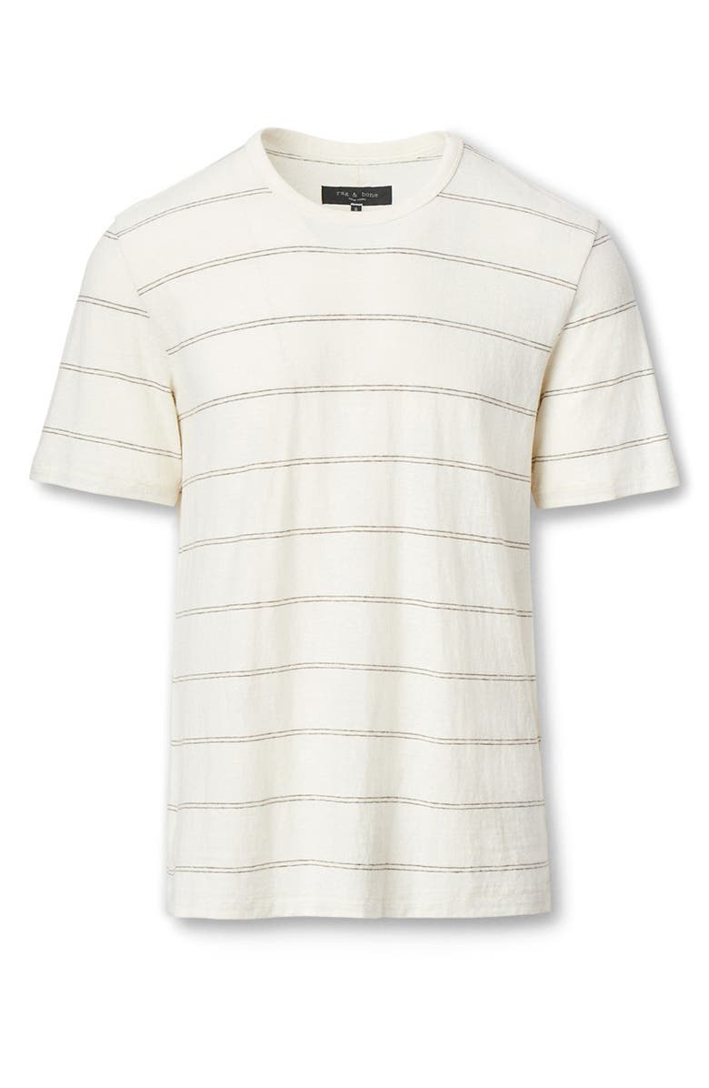 rag & bone Classic Stripe Hemp & Cotton T-Shirt, Alternate, color,