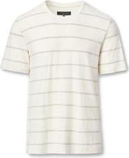 rag & bone Classic Stripe Hemp & Cotton T-Shirt