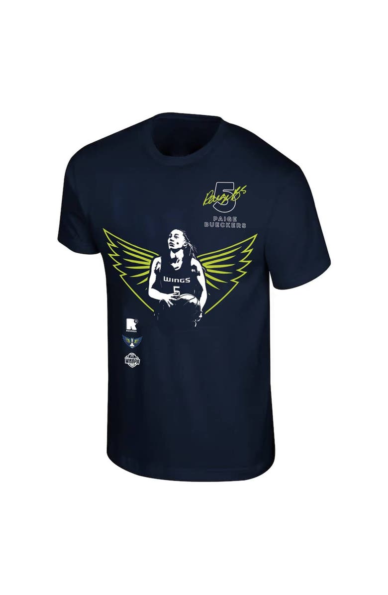 round21 Unisex round21 Paige Bueckers Navy Dallas Wings 2025 WNBA Draft Night T-Shirt, Alternate, color, Navy