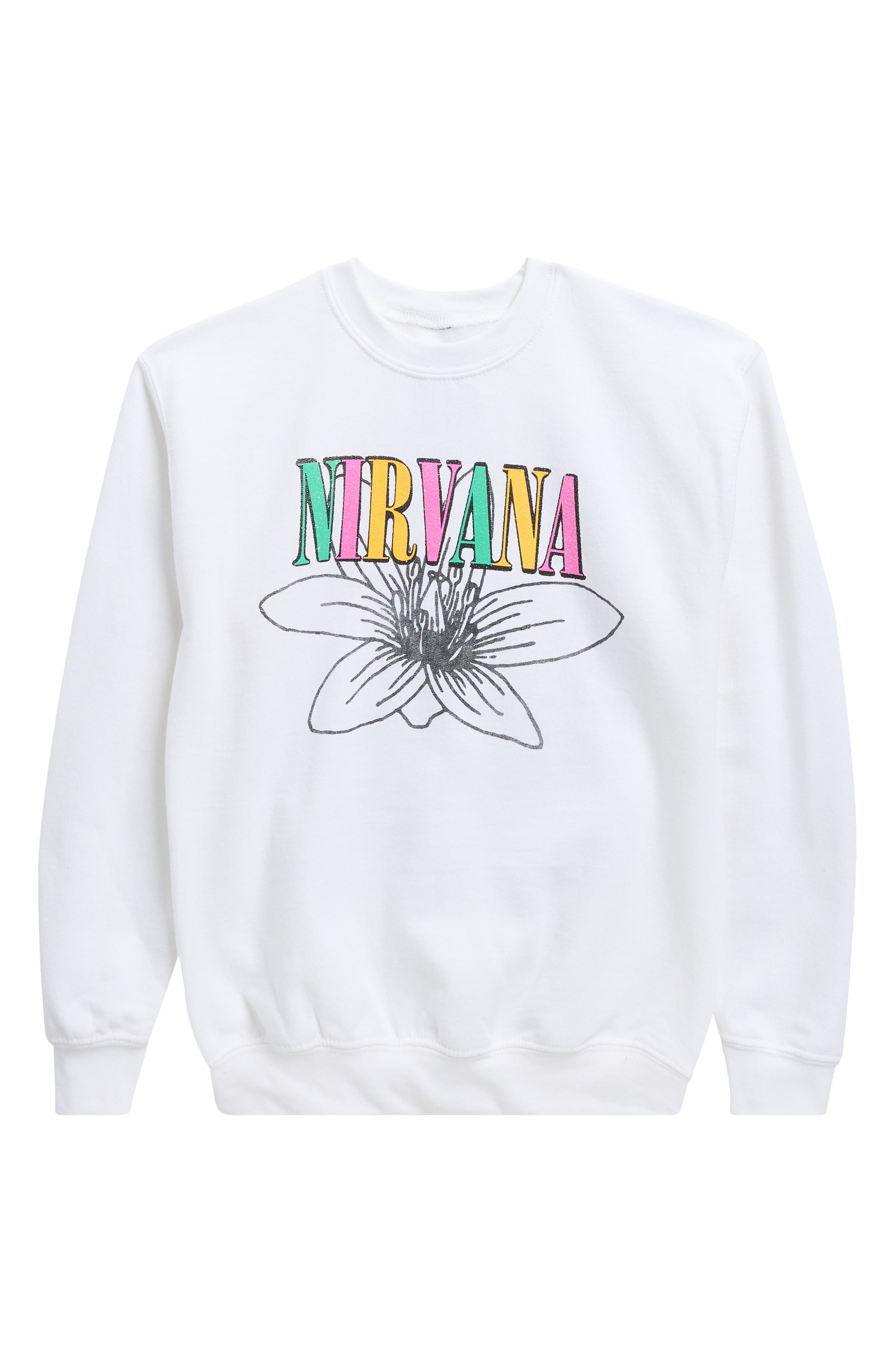Merch Traffic Kids' Nirvana Lotus Cotton Graphic Sweatshirt