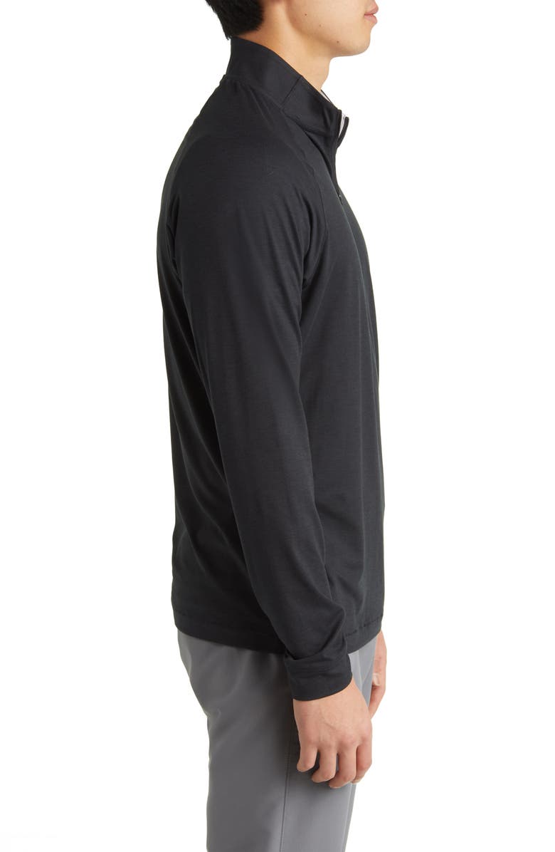 johnnie-O Freeborne PREP-FORMANCE Quarter Zip Pullover, Alternate, color, Black