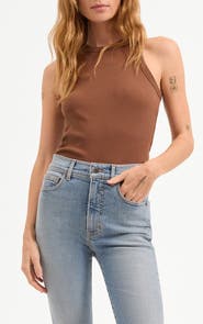 Veronica Beard Jordyn Rib Crop Tank