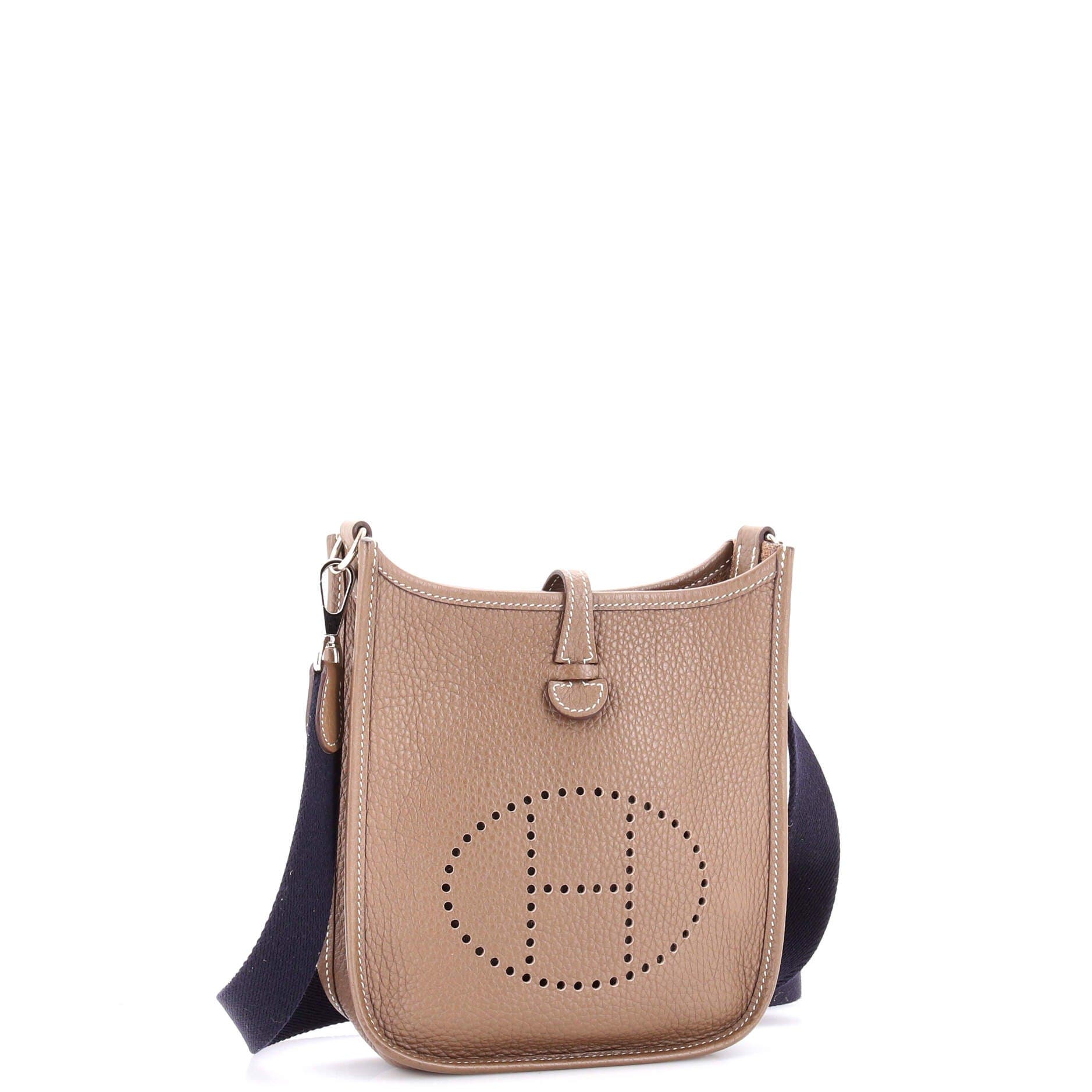 Pre-Owned Hermes Evelyne Bag Gen III Clemence TPM, Alternate, color, Etoupe