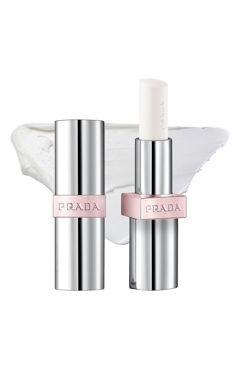Prada Refillable Light Glowing Lip Oil Stick, Main, color, U014 White - Pearlescent