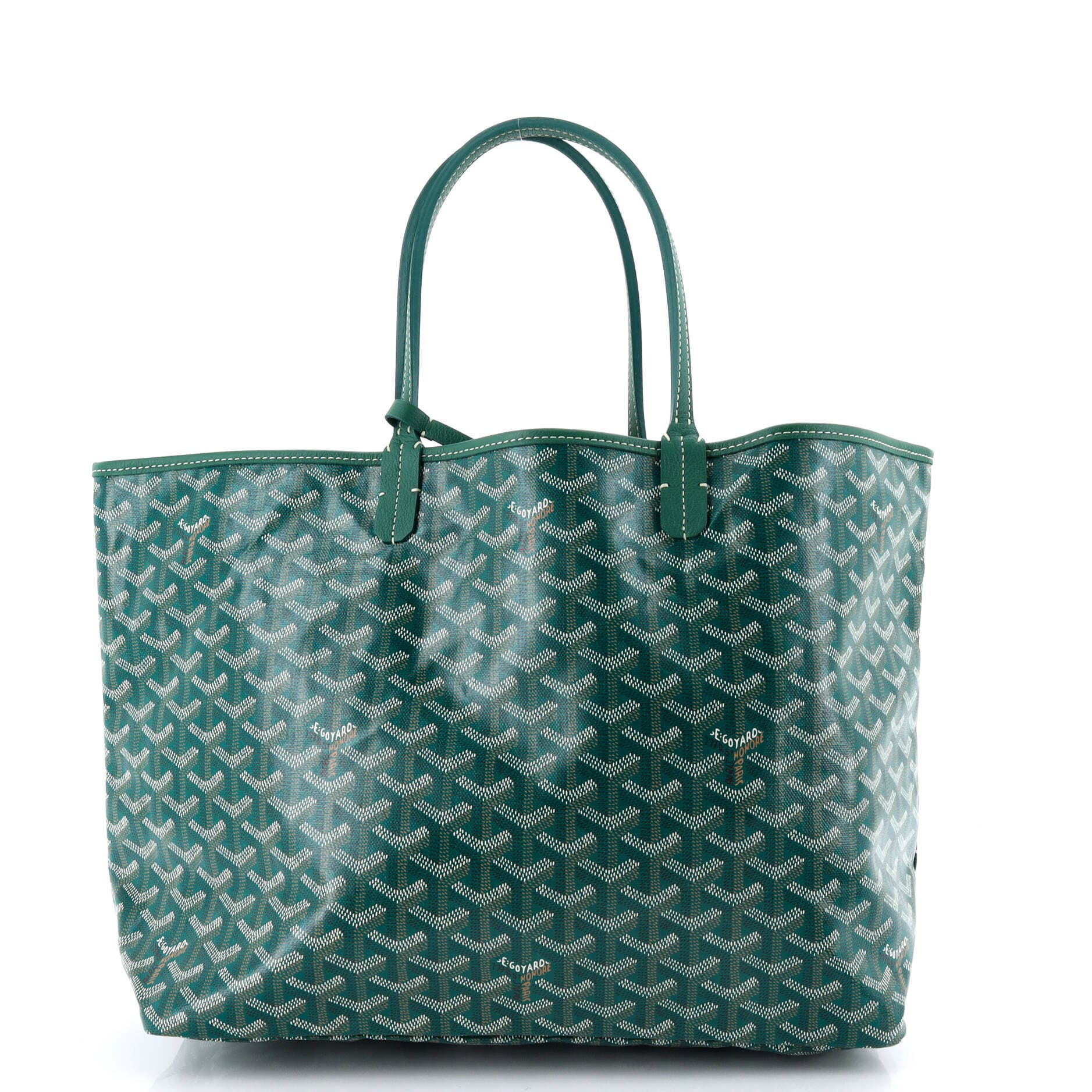 Pre-Owned Goyard Saint Louis Tote Coated Canvas PM, Alternate, color, Green