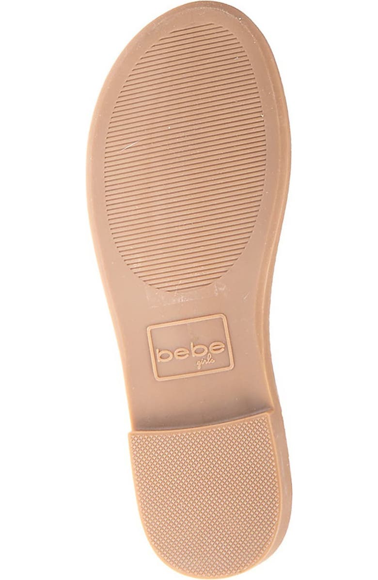 bebe Kids' Rhinestone Bow Sandal, Alternate, color,
