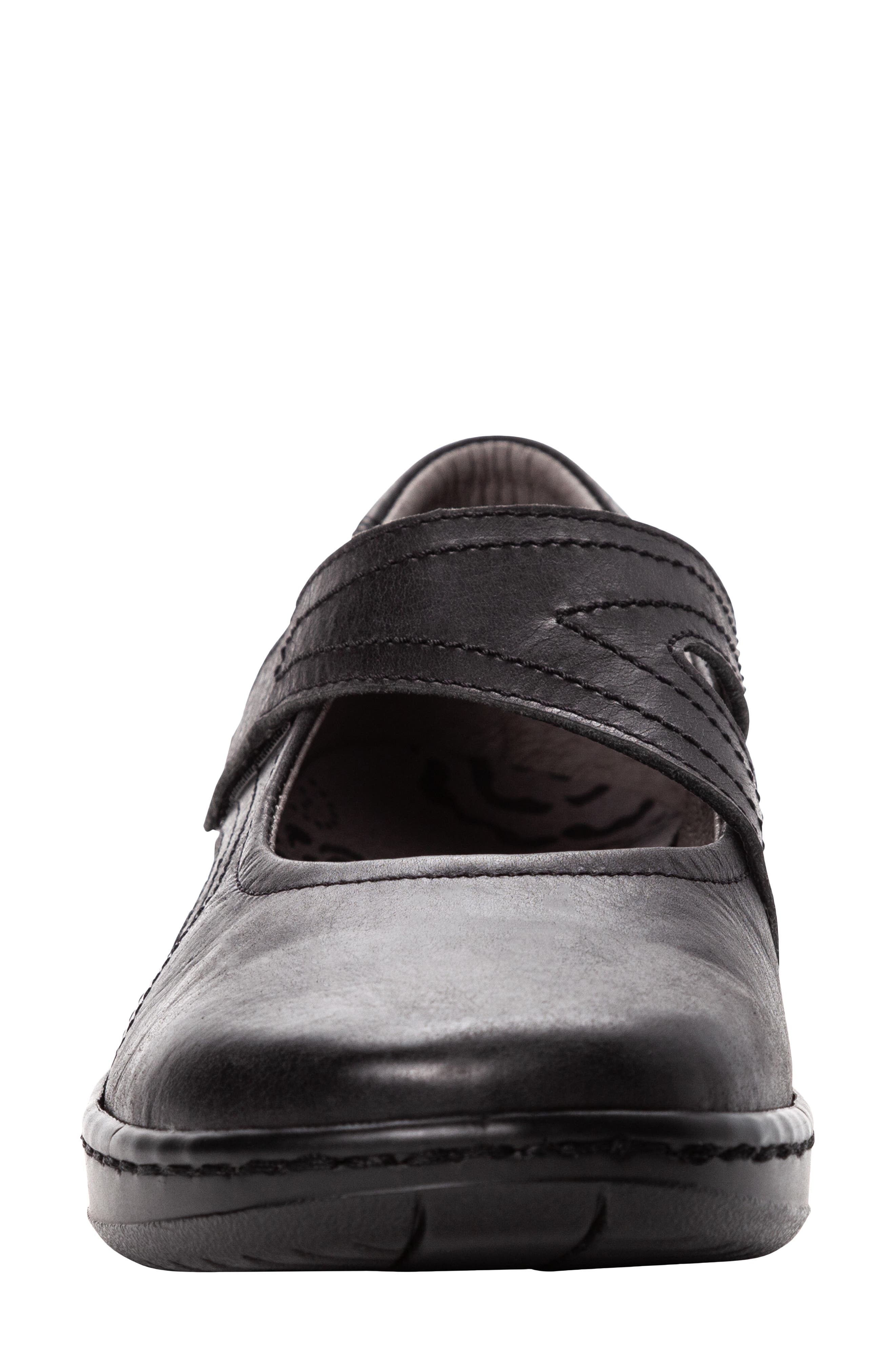 Propét Golda Flat, Alternate, color, Black Leather