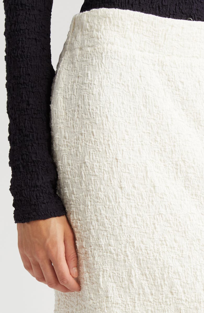 Vince Smocked Cotton Blend Midi Skirt, Alternate, color,