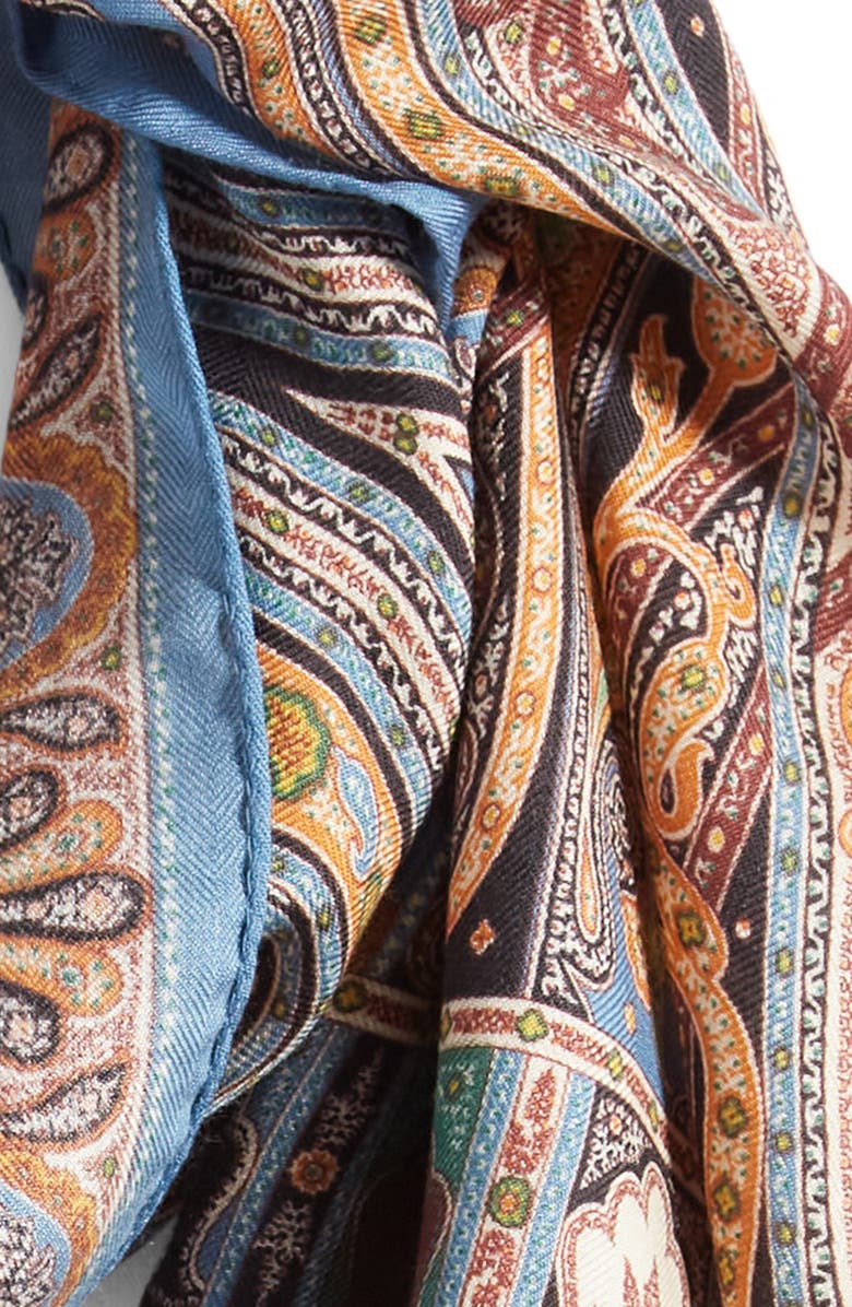 Etro Sciarpa Delhy Cashmere & Silk Scarf, Alternate, color,