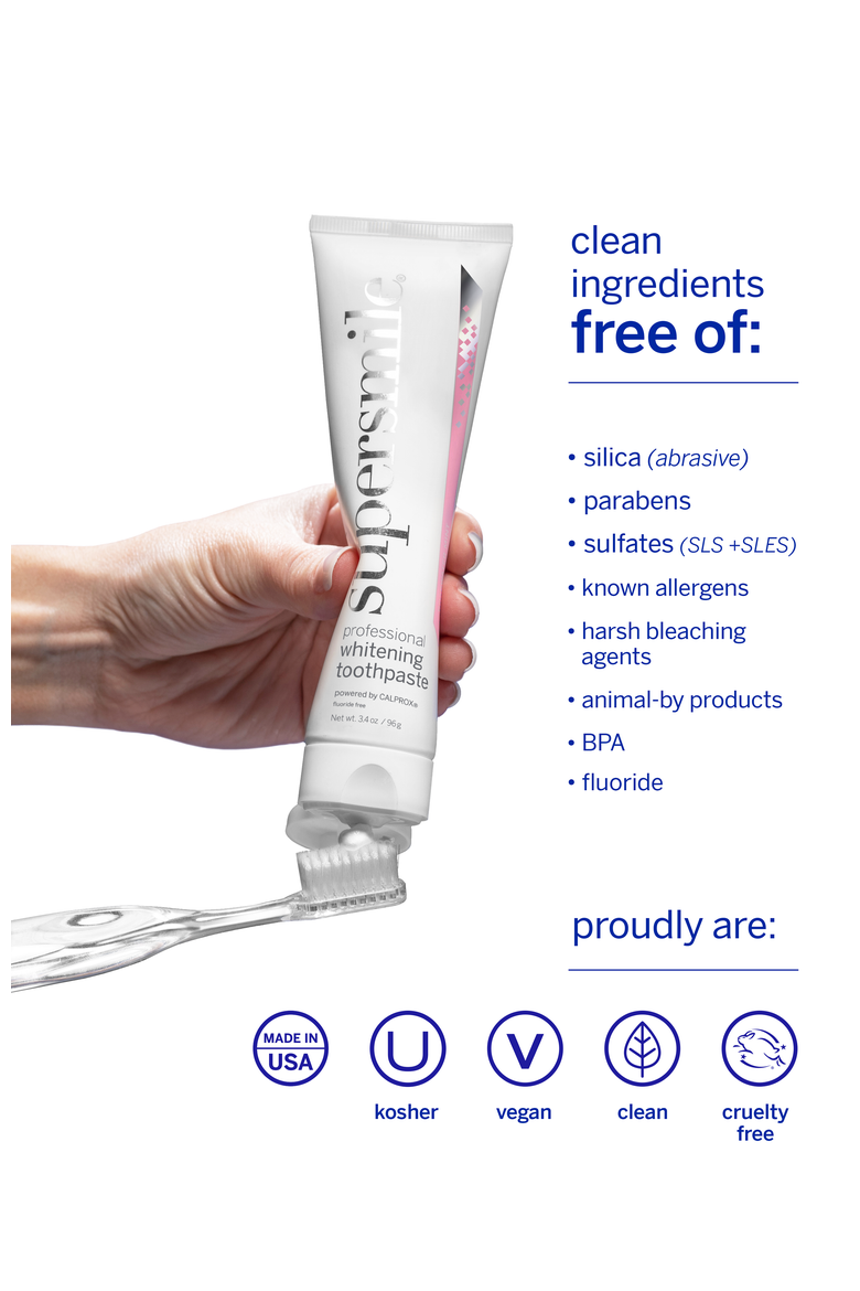 Fluoride Free Professional Whitening Toothpaste - Rosewater Mint, Alternate, color, White