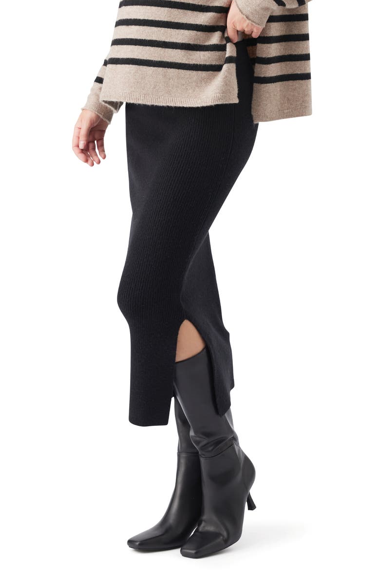 Ripe Maternity Dani Knit Skirt, Alternate, color, Black