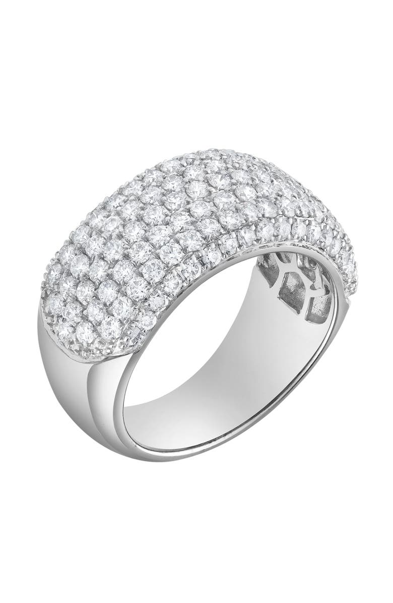 LuvMyJewelry Majesté 14K Gold Diamond Ring - 1.80 ct, Alternate, color, 14K White Gold