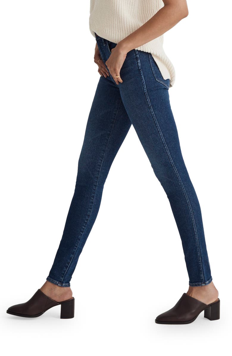 Madewell 10" High Rise Skinny Jeans, Alternate, color, Smithley Wash