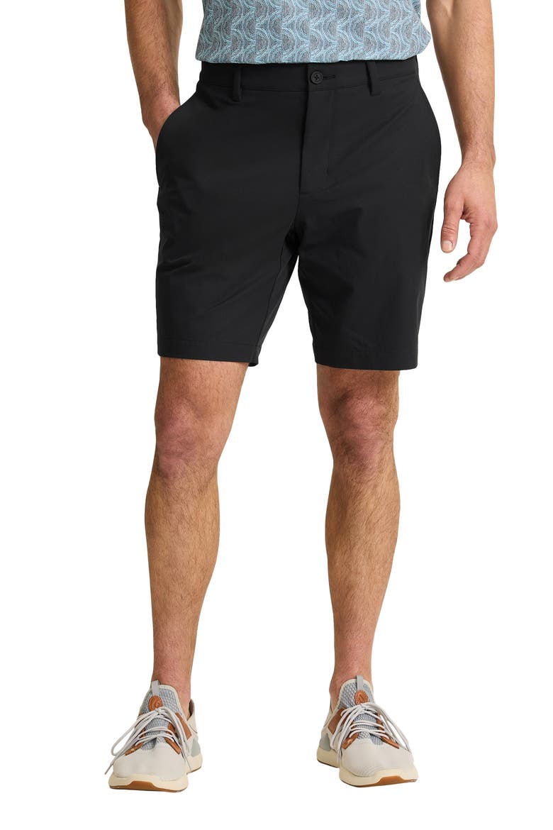 Barbados Pro 9-Inch Flat Front IslandZone® Shorts, Main, color, BLACK