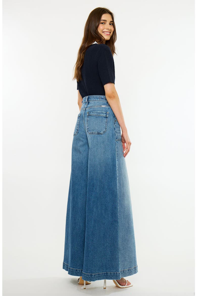 Madelyn High Rise Endless Wide Flare Jeans, Alternate, color, Medium Dark