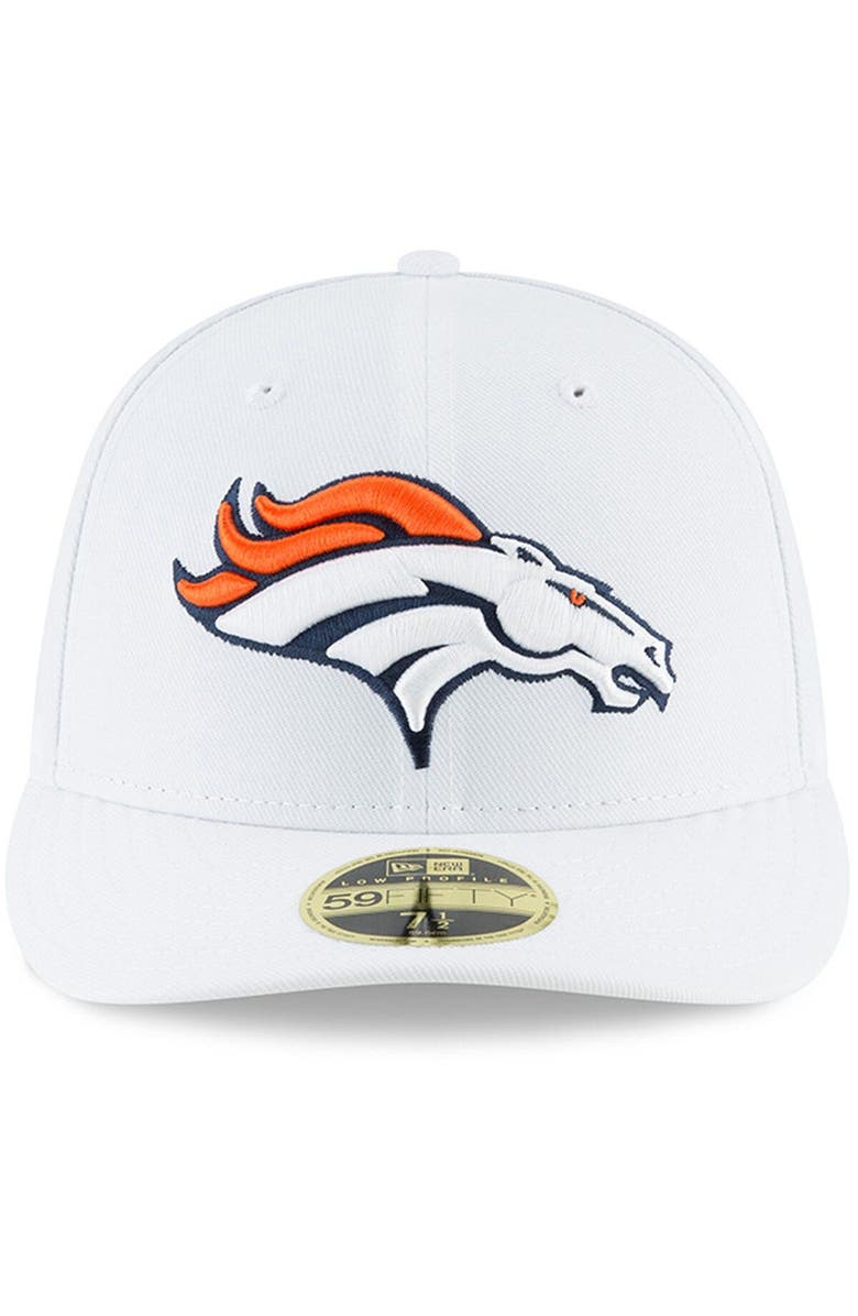 New Era Men's New Era White Denver Broncos Omaha Low Profile 59FIFTY Fitted Hat, Alternate, color, 