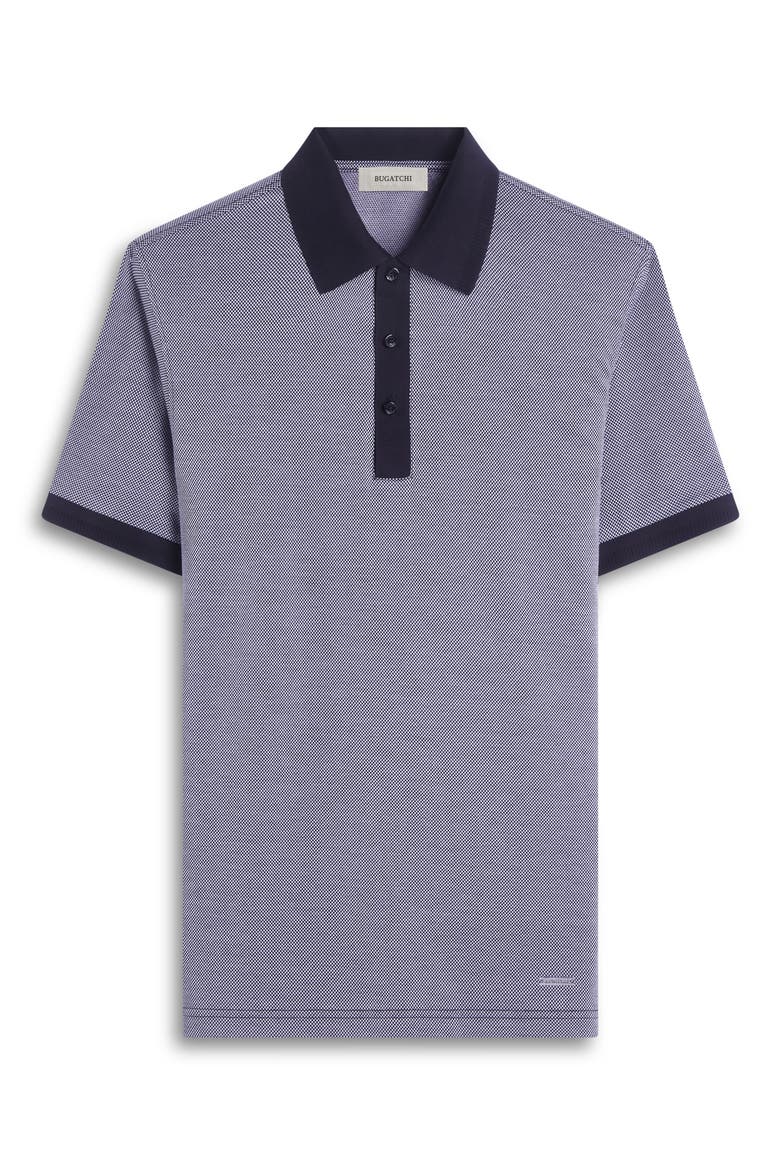 Tipped Cotton Piqué Polo, Alternate, color, BLACK