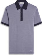 Bugatchi Tipped Cotton Piqué Polo