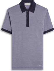 Bugatchi Tipped Cotton Piqué Polo