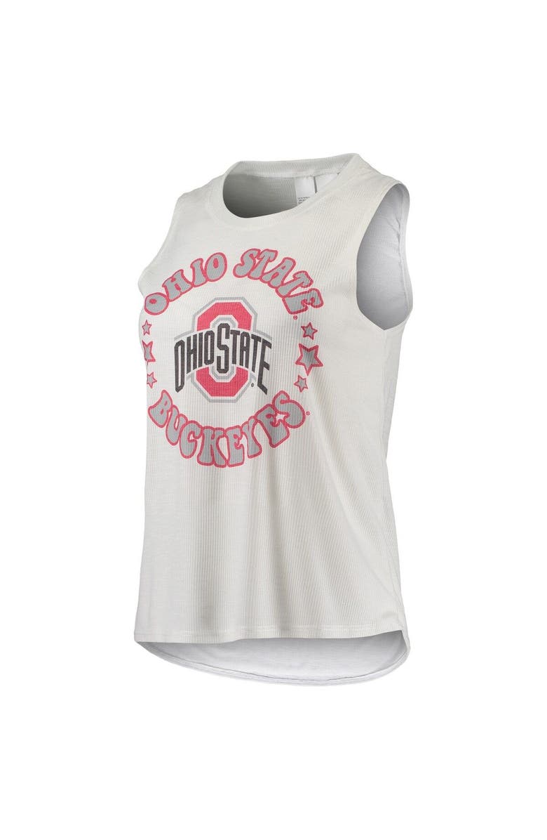 CONCEPTS SPORT Women's Concepts Sport Scarlet/White Ohio State Buckeyes Ultimate Flannel Tank Top & Shorts Sleep Set, Alternate, color, 