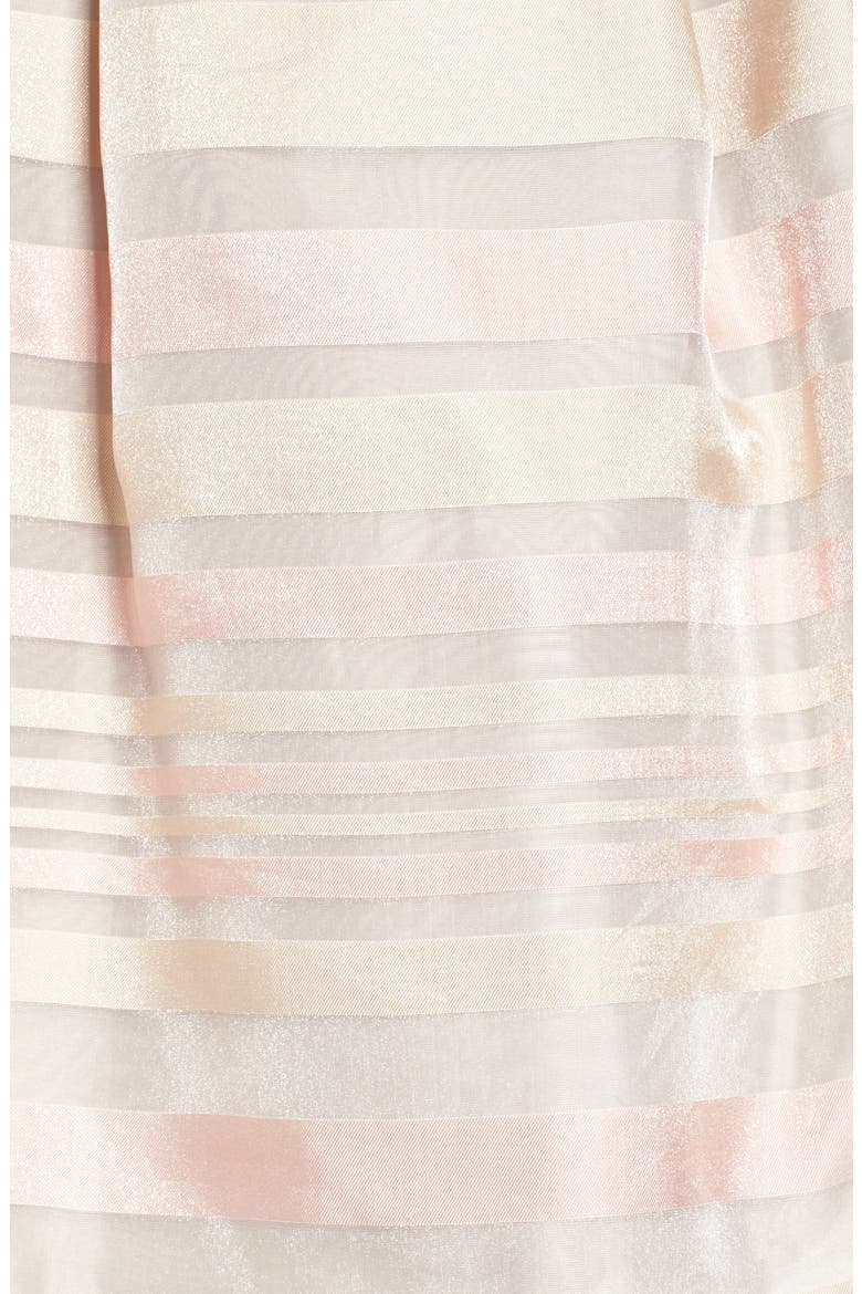 Stripe Fit & Flare Dress, Alternate, color, PINK COMBO