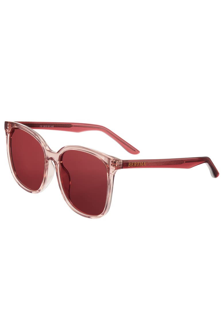 Avery Polarized Sunglasses, Main, color, Pink/Pink