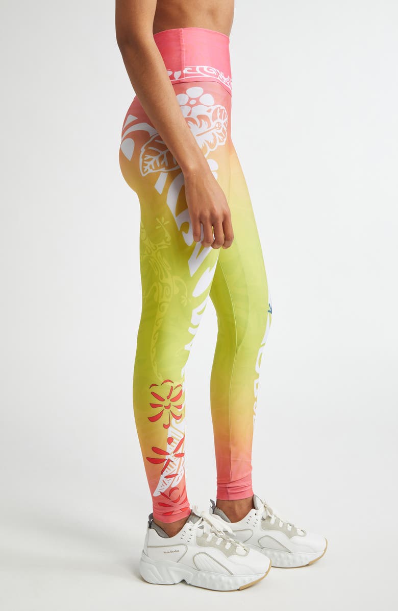 Paolina Russo Print Mesh Leggings, Alternate, color, 