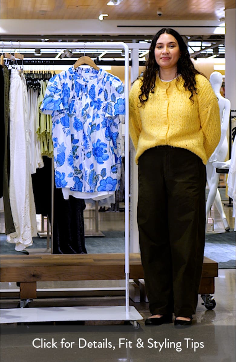 Samian Floral Romy Mock Neck Top, sales video thumbnail