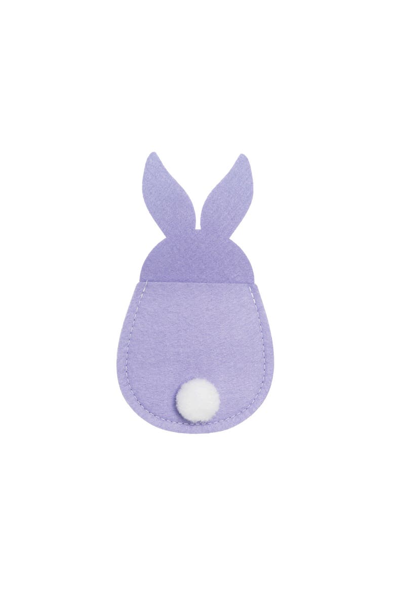 Easter Bunny Felt Utensil Sleeves, Main, color, Purple