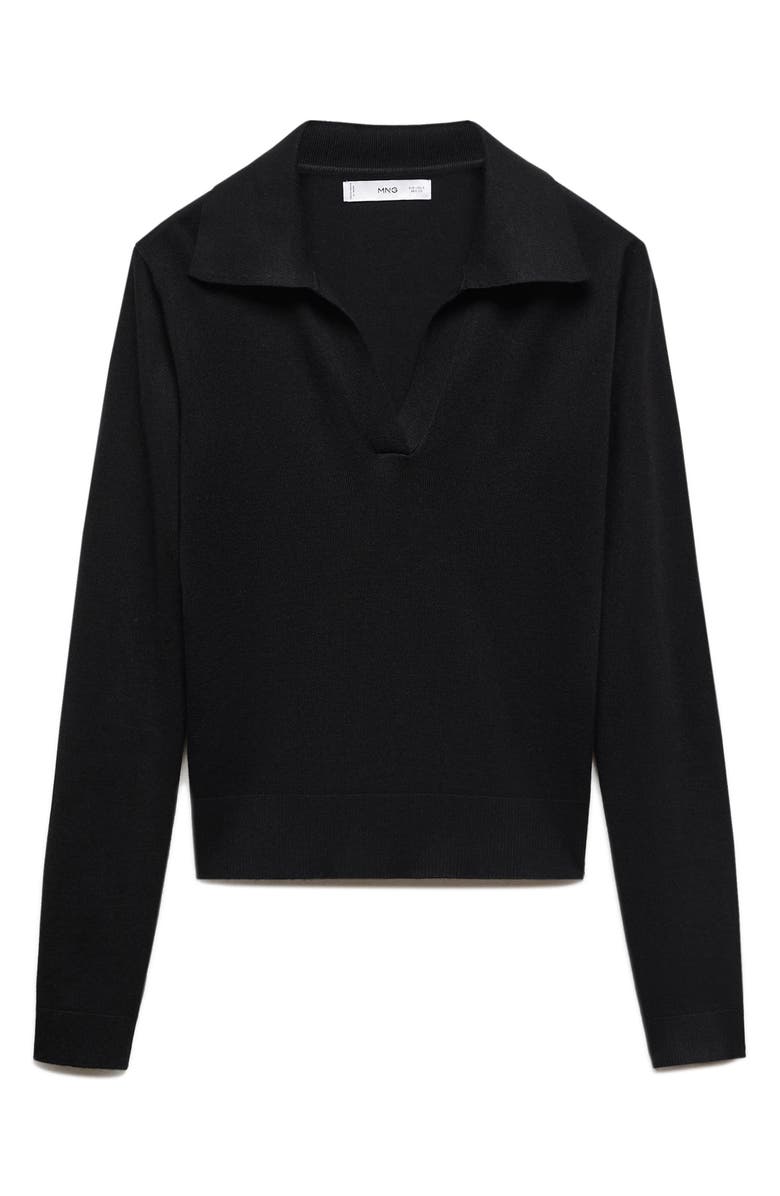 MANGO Crop Polo Sweater, Main, color, 