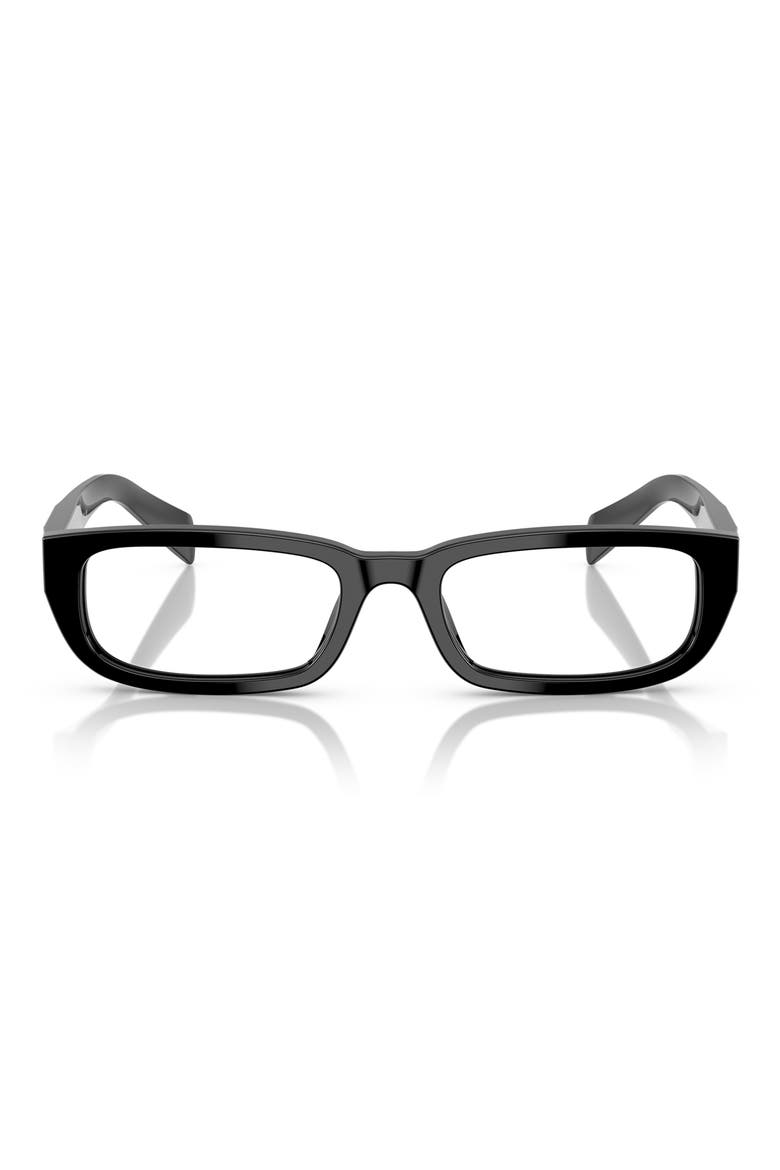 54mm Rectangle optical glasses, Main, color, BLACK